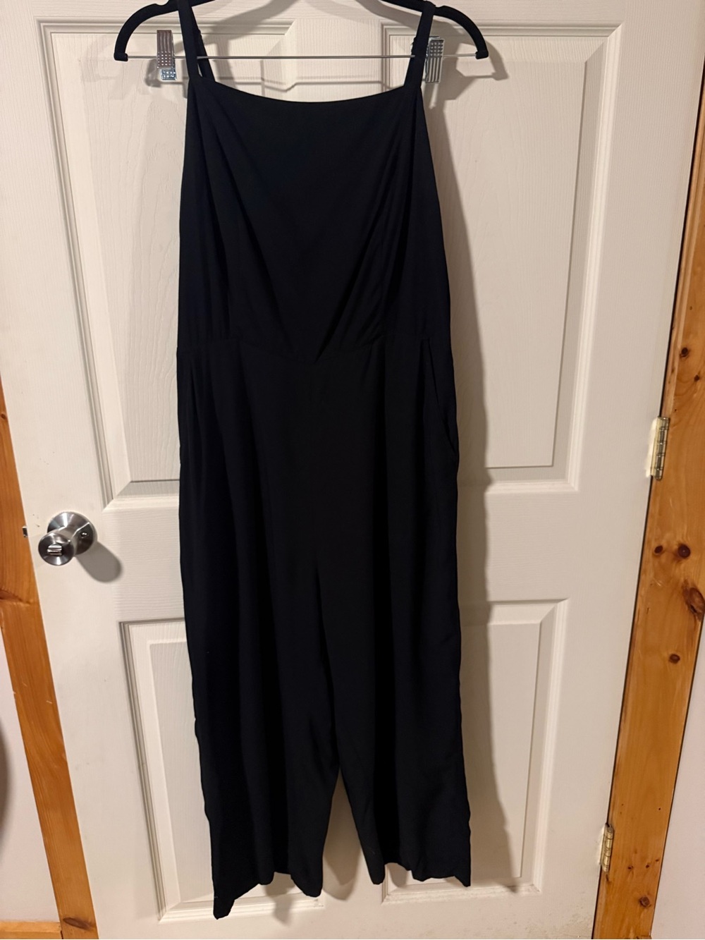 Old Navy Black Sleeveless Cami Wide Leg Jumpsuit, Size L